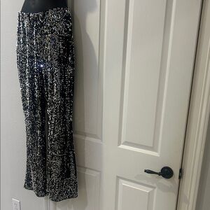 Sequin Black Pants